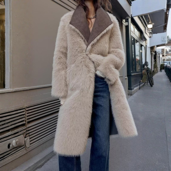 The Oslo Reversible Shearling Long Coat