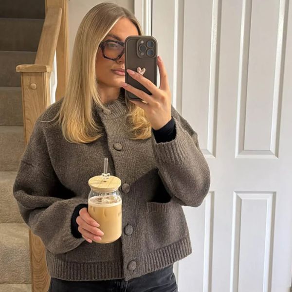 The Amara Chunky Button-Up Cardigan