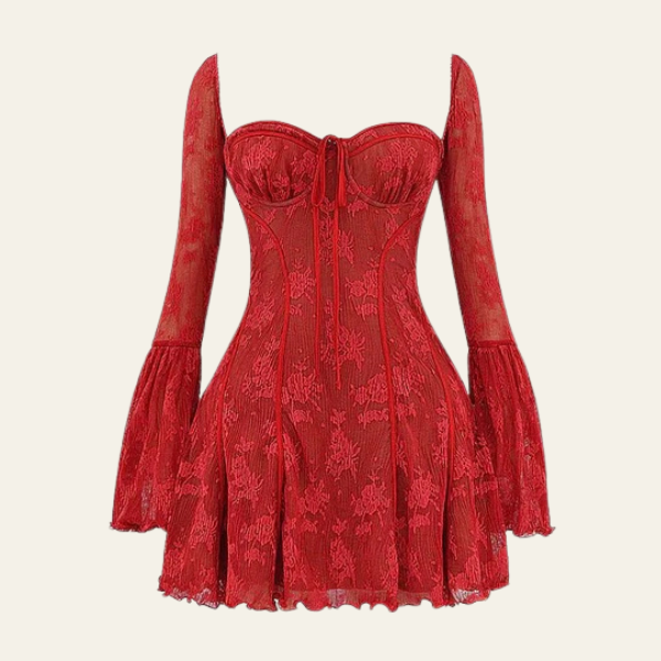 The Amaya Lace Corset Mini Dress