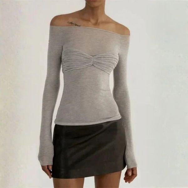 The Juliette Off-Shoulder Ruched Top