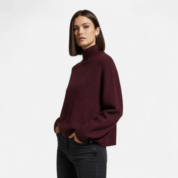 The Valleria Cozy High-Neck Winter Sweater