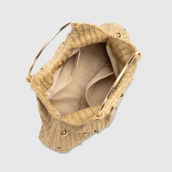 The Portofino Beaded Woven Hobo Bag