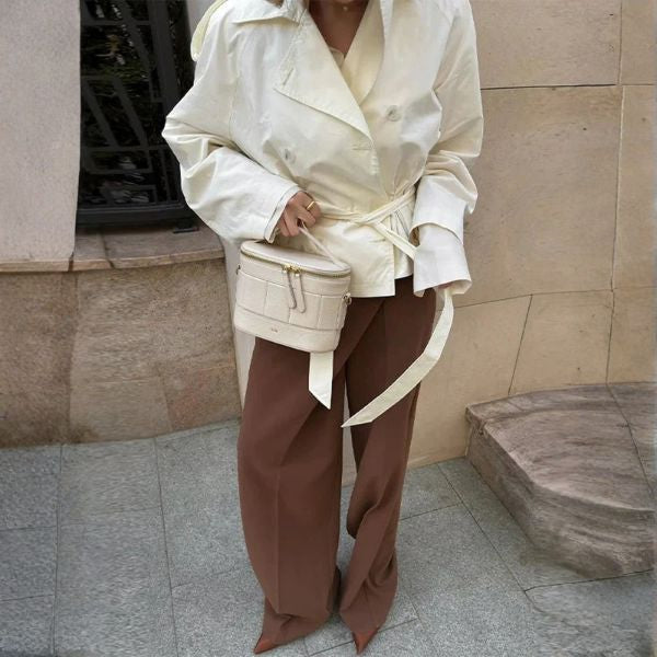 The Varese Belted Short Trench Jacket