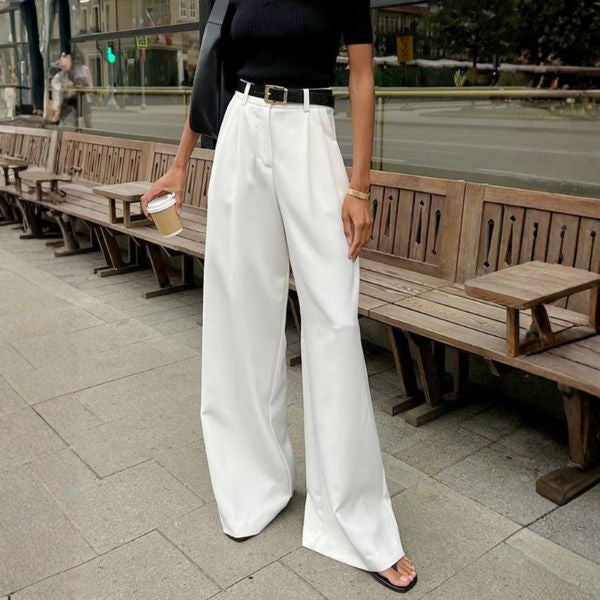 The Marlowe Tailored High-Waist Wide Trousers