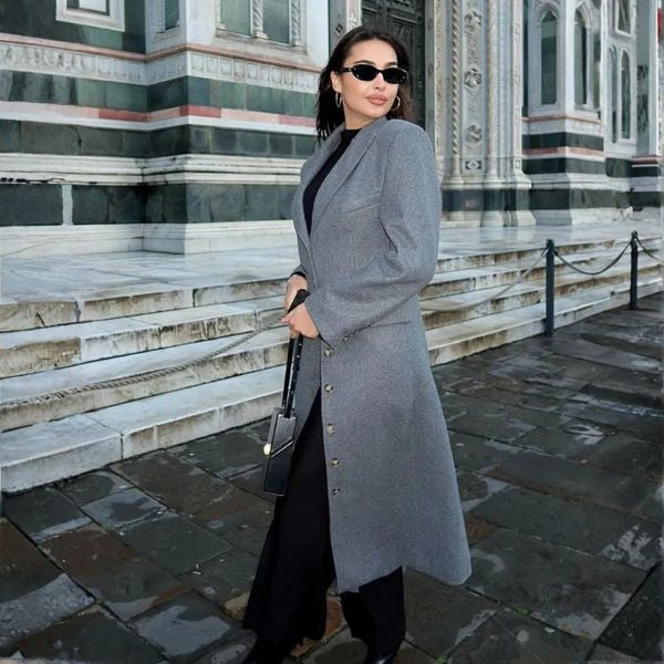 The Bellamy Structured Waist Long Coat