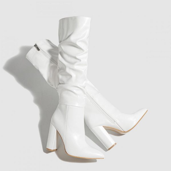The Vienna High Block-Heel Slouch Boots
