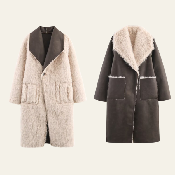 The Oslo Reversible Shearling Long Coat