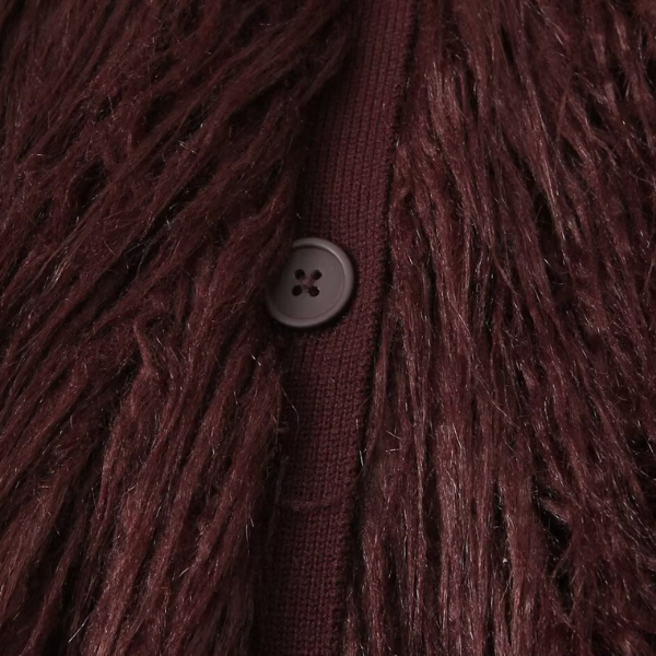 The Aurelia Faux-Fur Knit Retro Coat