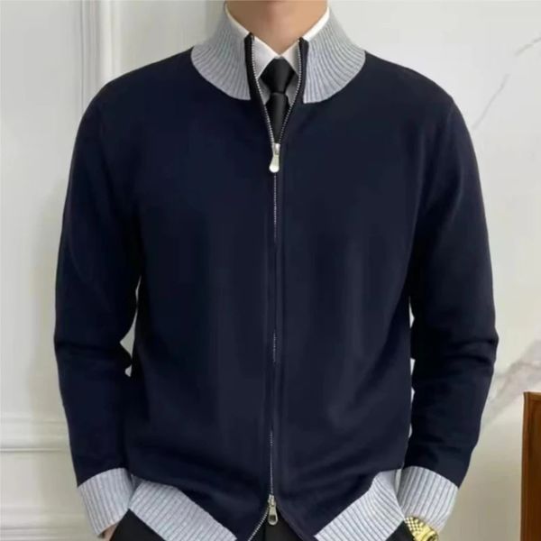 The Corvan Zip-Collar Knit Sweater