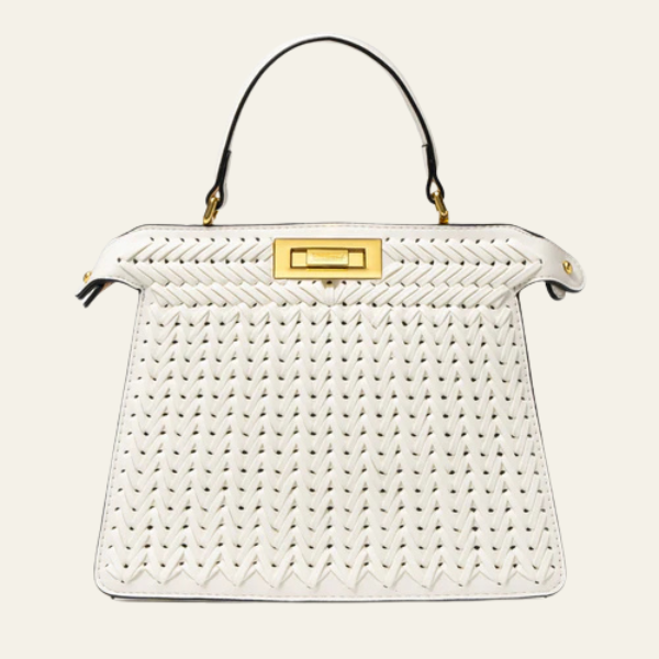 The Alora Woven Top-Handle Bag