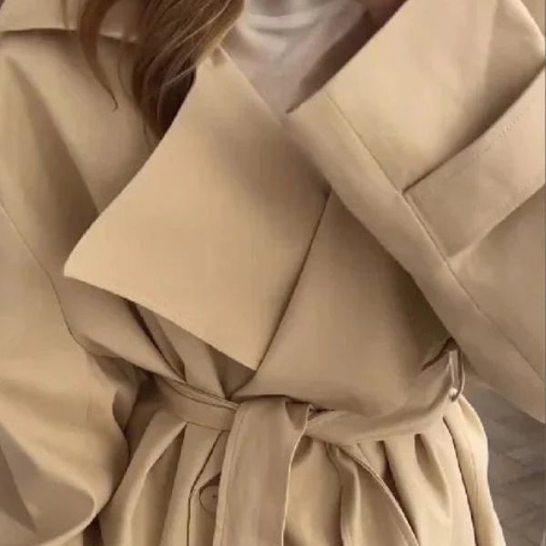 The Delacroix Belted Short Trench Jacket