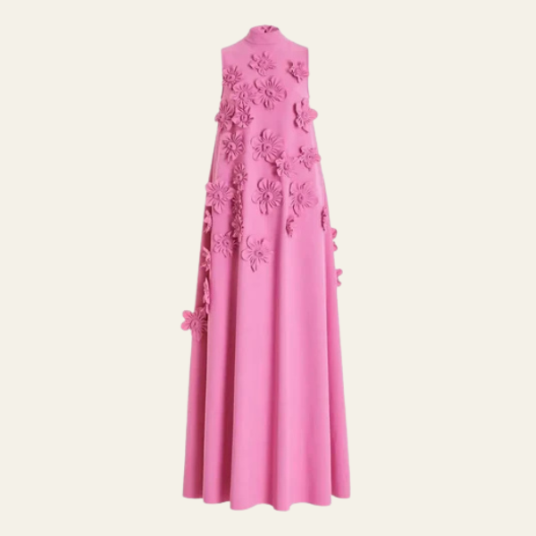 The Amara Flower Embellished Maxi Dress