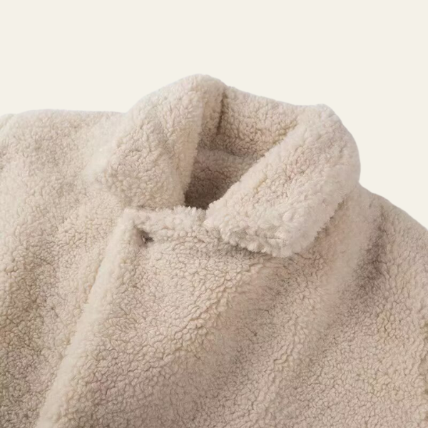 The Bergen Plush Polo-Collar Jacket