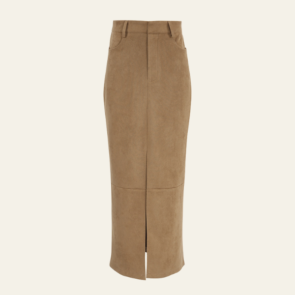 The Marlowe Textured High-Waist Maxi Skirt