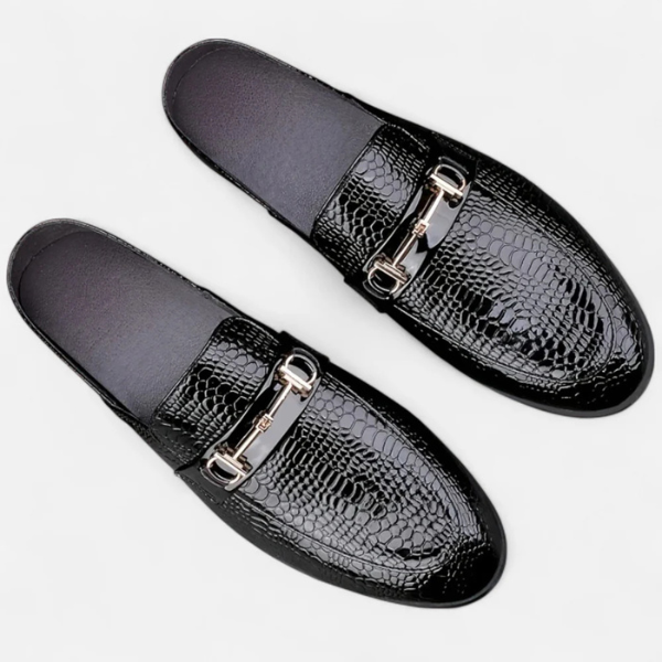 The Varese Textured Buckle Loafers