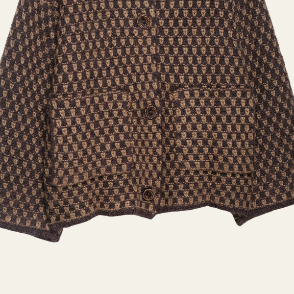 The Milan Textured Button-Up Knit Coat