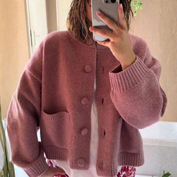 The Amara Chunky Button-Up Cardigan