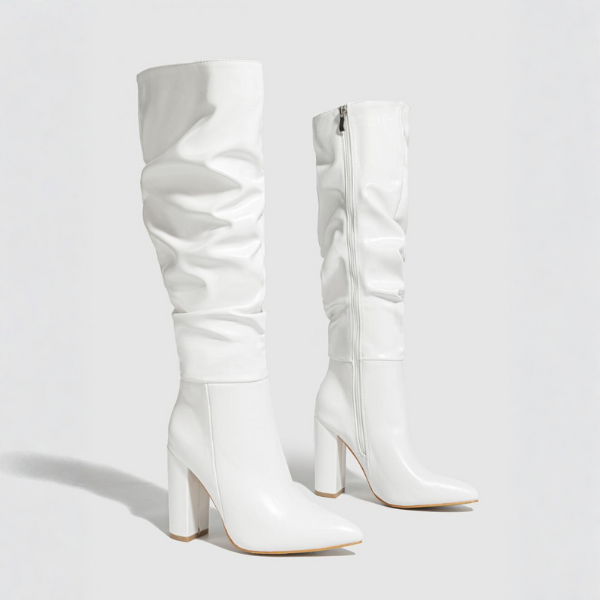 The Vienna High Block-Heel Slouch Boots