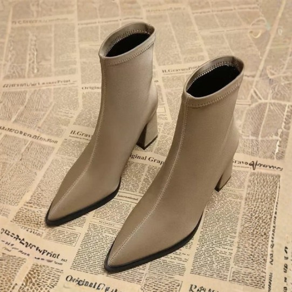 The Noelle Sleek Stretch Ankle Boots