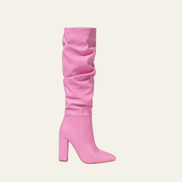 The Vienna High Block-Heel Slouch Boots