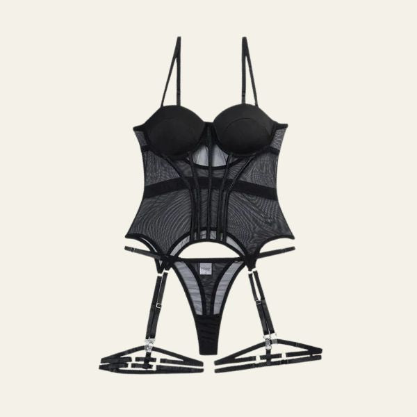 The Isola Sheer Corset Bodysuit