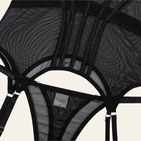 The Isola Sheer Corset Bodysuit