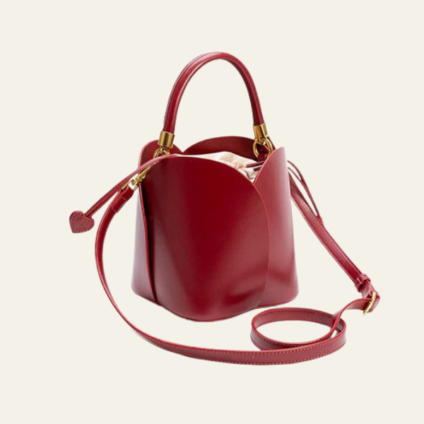 The Marlowe Ruched-Handle Bucket Bag