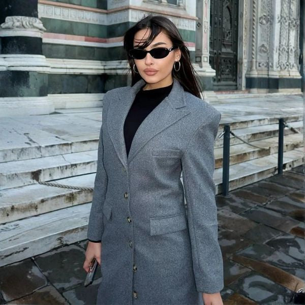 The Bellamy Structured Waist Long Coat
