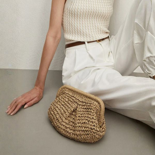 The Sienna Woven Clutch Bag