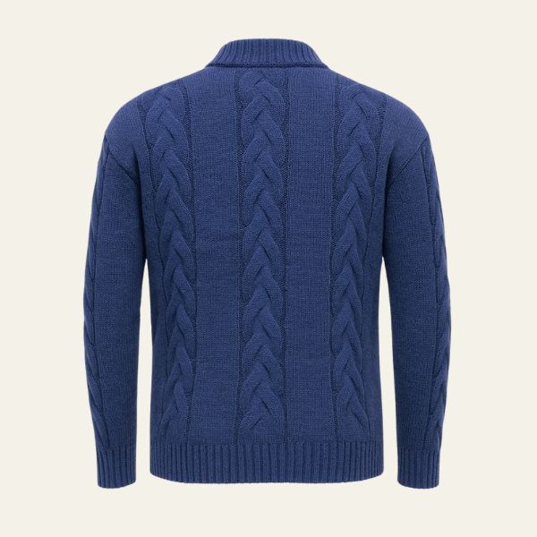 The Alveston Cable Zip Knit Sweater