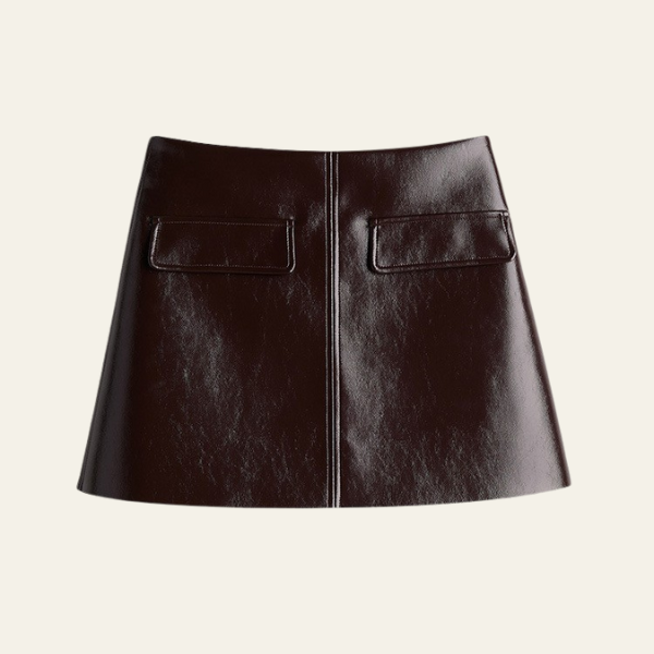 The Corinne Zip Detail Mini Skirt