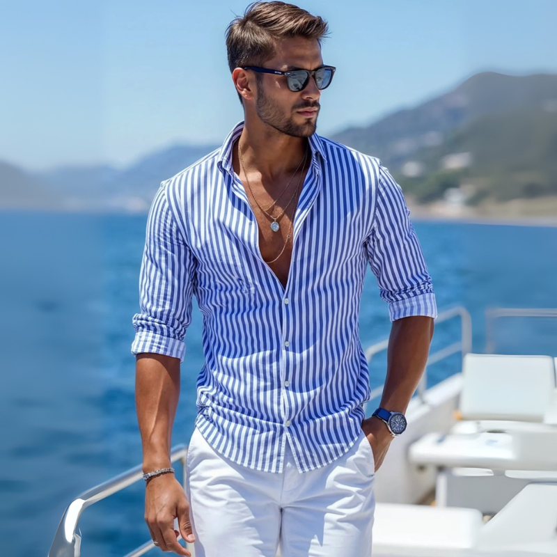 The Marini Riviera Stripe Shirt