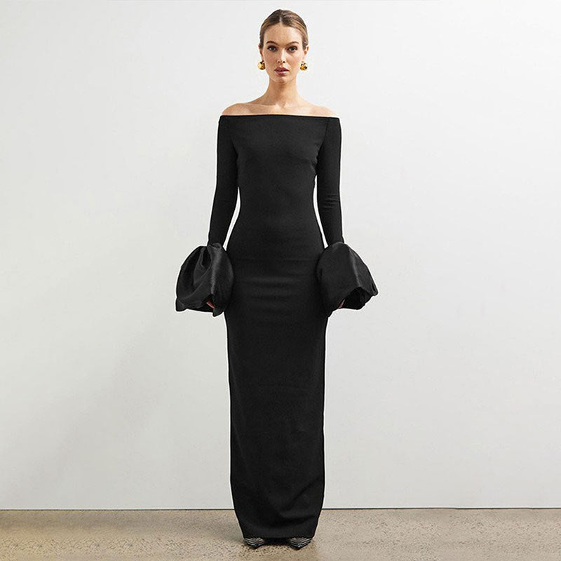 The Marseille Maxi Off-Shoulder Dress