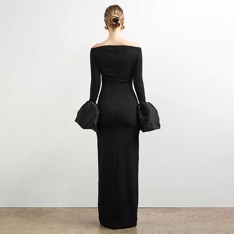 The Marseille Maxi Off-Shoulder Dress