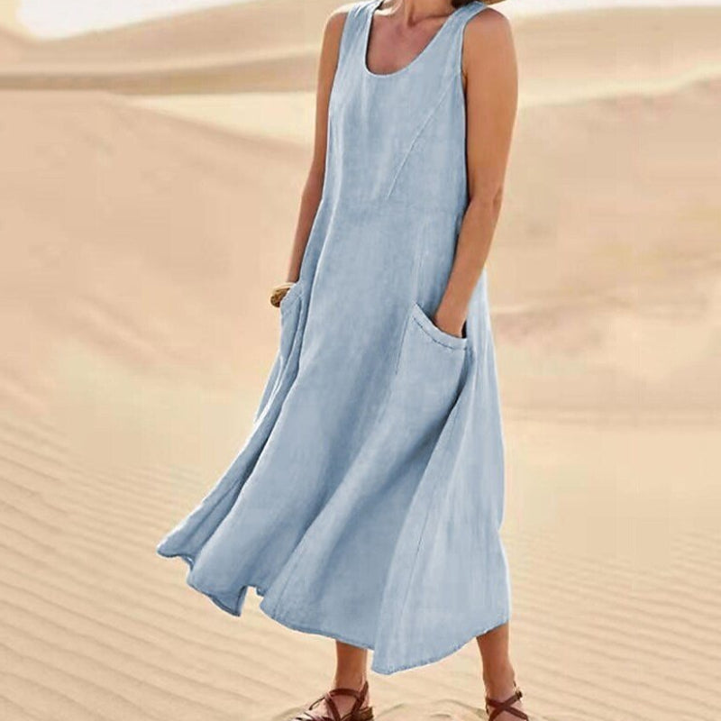 The Sahara Pocketed Midi Dress