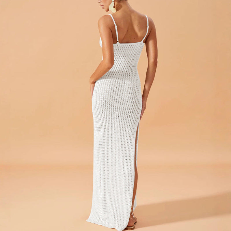 The Mykonos Textured Knit Maxi Dress