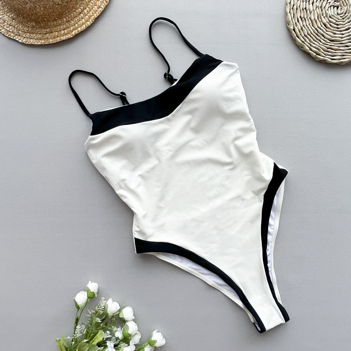 The Mykonos Color-Block One-Piece Swimsuit