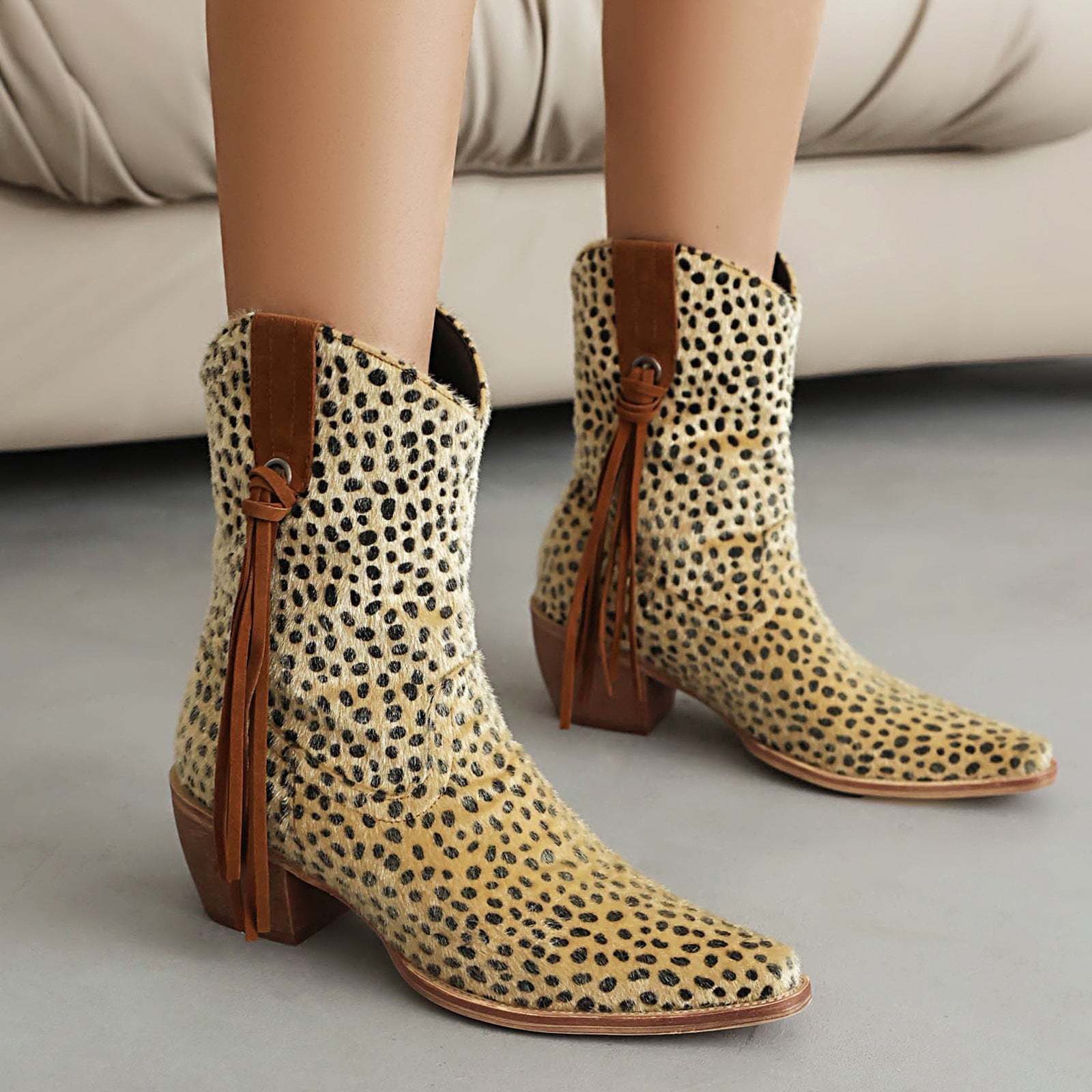 The Sedona Leopard Cowboy Boot