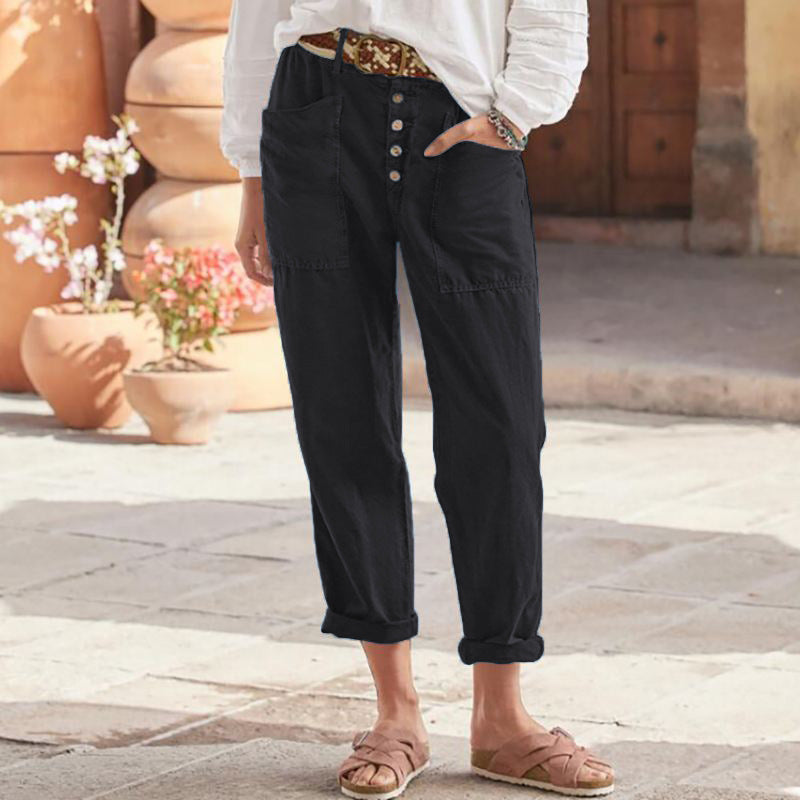 The Kyoto Button-Front Utility Pant