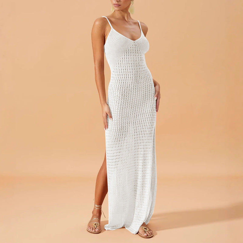 The Mykonos Textured Knit Maxi Dress