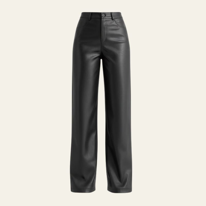 The Soho High-Waist Leather Trousers