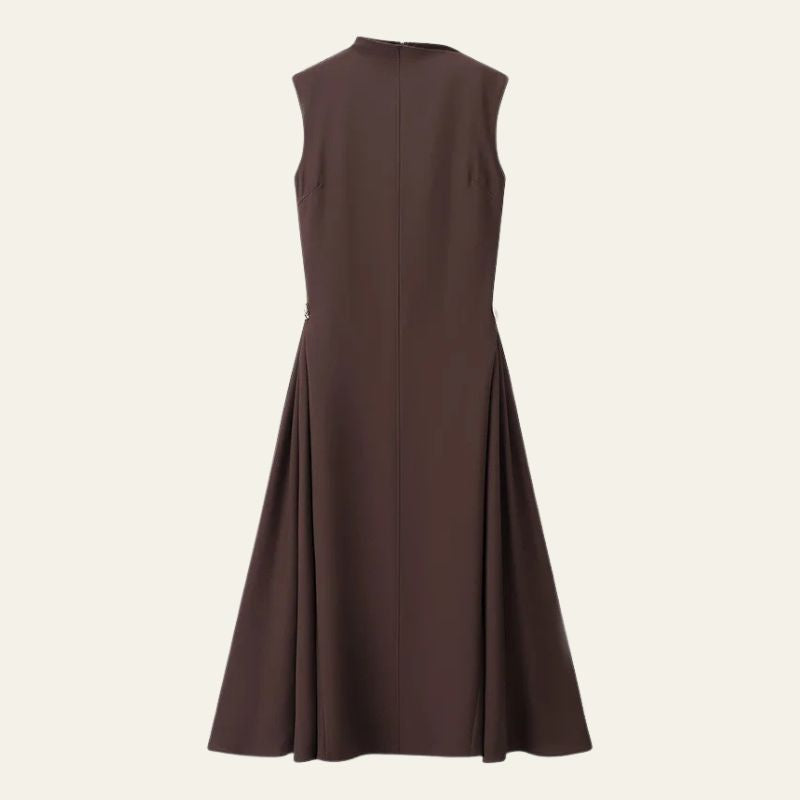 The Firenze Drape-Detail Midi Dress