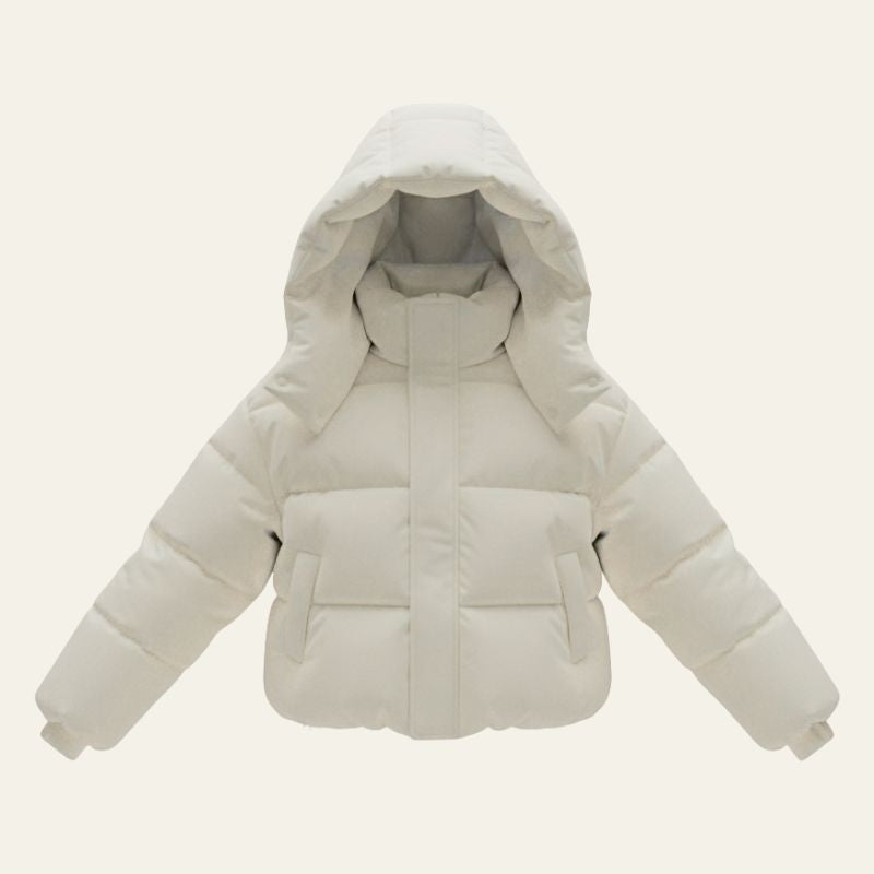 The Aspen Hooded Cropped Puffer Jacket