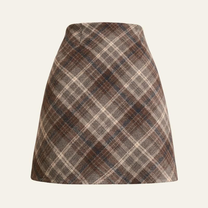 The Camden Check A-Line Mini Skirt