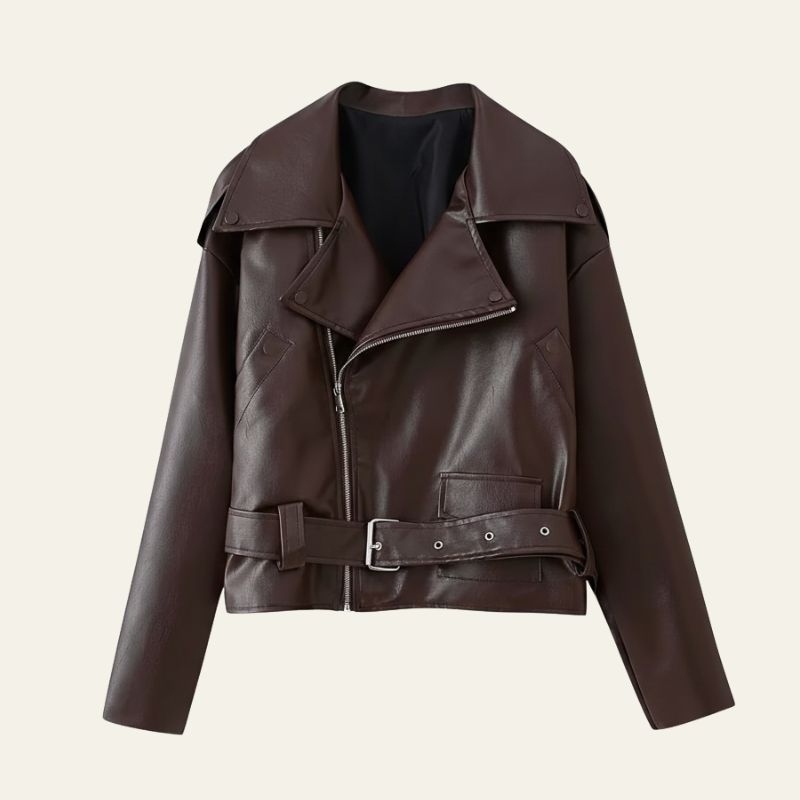 The Soho Belted Moto Jacket