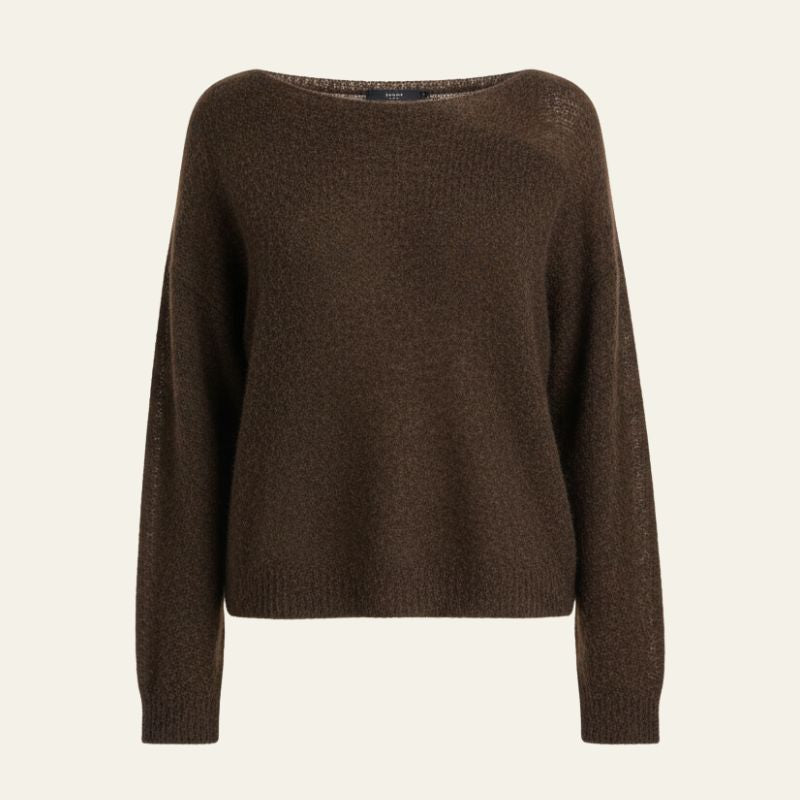 The Capri Brushed-Texture Boatneck Sweater