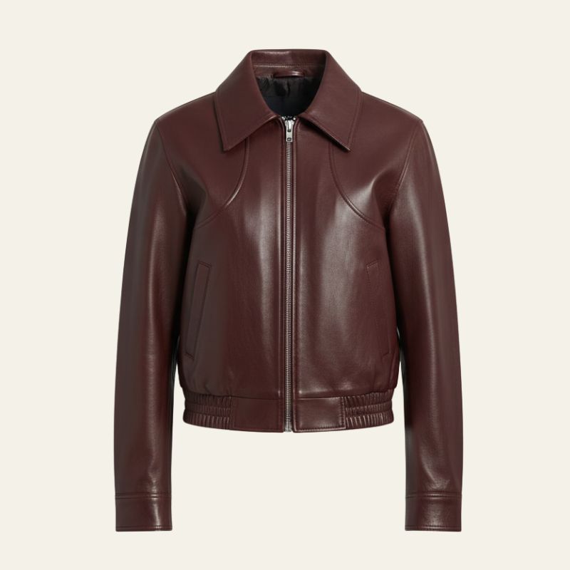 The Soho Zip-Front Leather Jacket