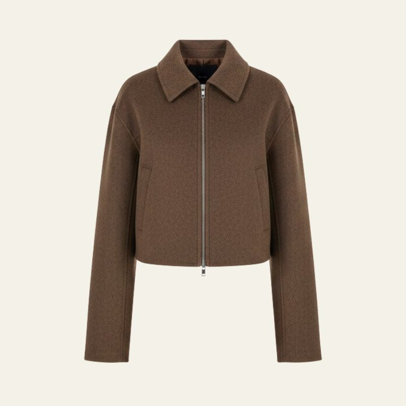 The Basel Cropped Zip Jacket
