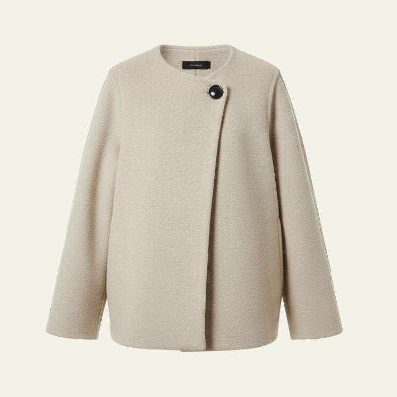 The Zurich One-Button Cocoon Coat