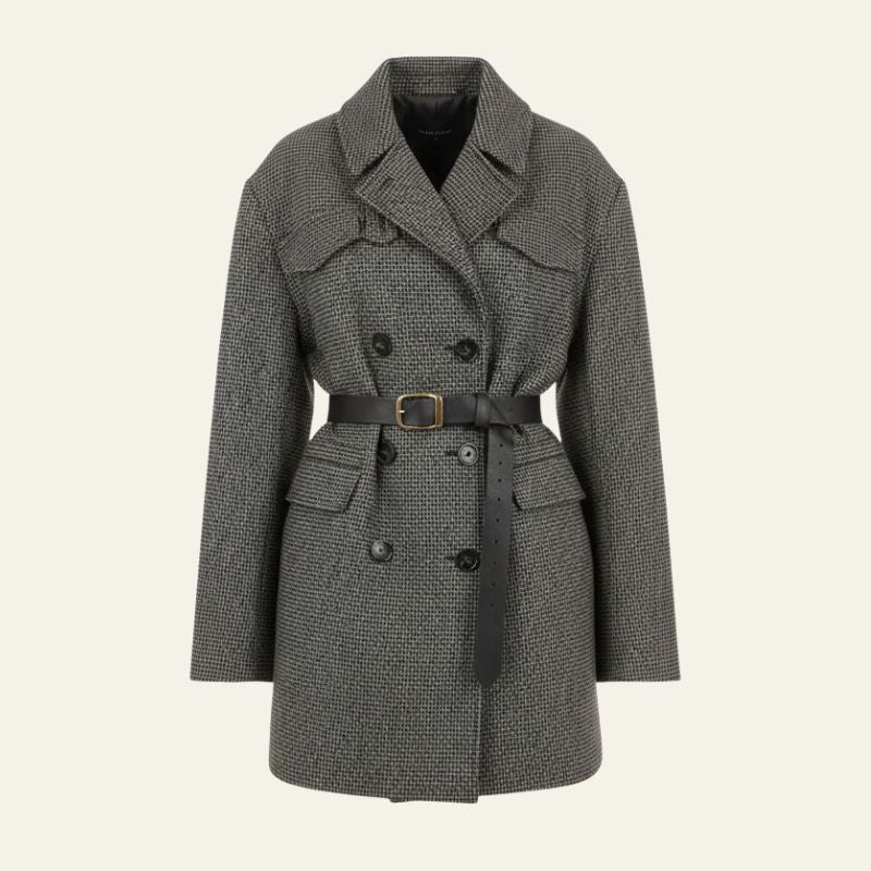 The Paris Belted Double-Breasted Coat